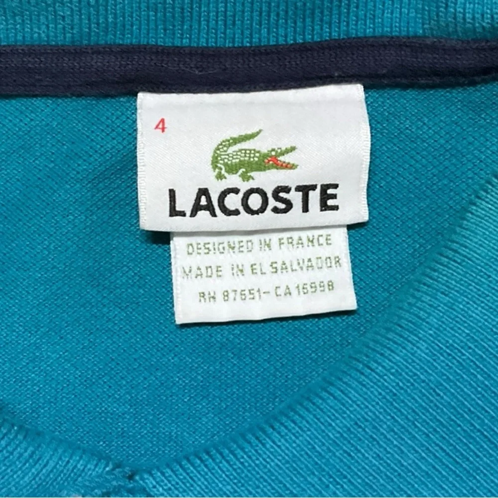 🐊 LACOSTE‎ Men’s Polo Shirt Size 4 (M) 🔵 Blue Cotton Classic |